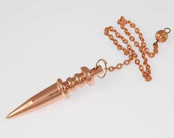 Solid Copper Cone Pendulum: Meditation, Healing & Dowsing