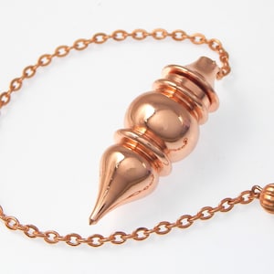 Copper Pendulum, Unique Design Cone Point Openable Copper Metal Pendulum, Healing Dowsing Divination Copper Metal Pendulum, SALE