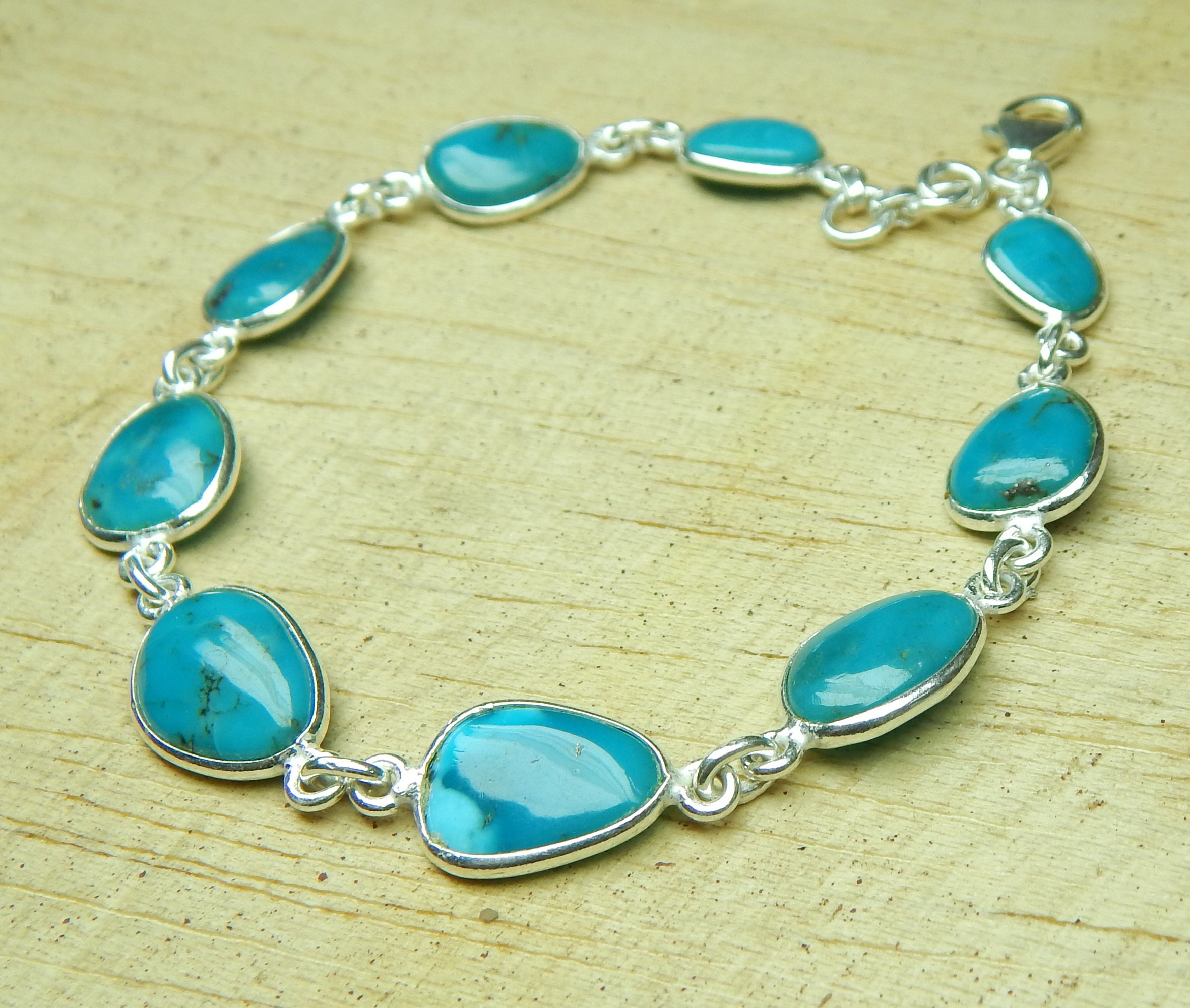 American Turquoise Bracelet Natural American Turquoise Etsy
