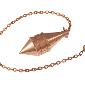 Anuvis Copper Metal Dowsing   Divination Balanced Meditation Pendulum, Healing Copper Pendulum, good luck pendulum. SALE