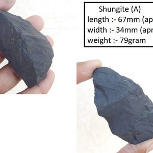 Raw Shungite Stone: Natural Rough Gemstone for Jewelry & Healing