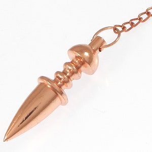SALE Solid Cone Point Small Copper Metal Divination Balanced Meditation Pendulum, Healing Copper Pendulum.