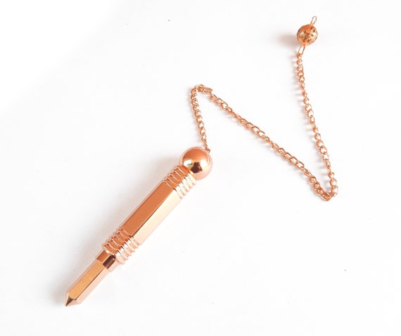 Péndulo de adivinación con forma de lápiz de diseño único de Metal de  cobre, péndulo para radiestesia, adivinación, Reiki, meditación y  equilibrio de chakras. -  México