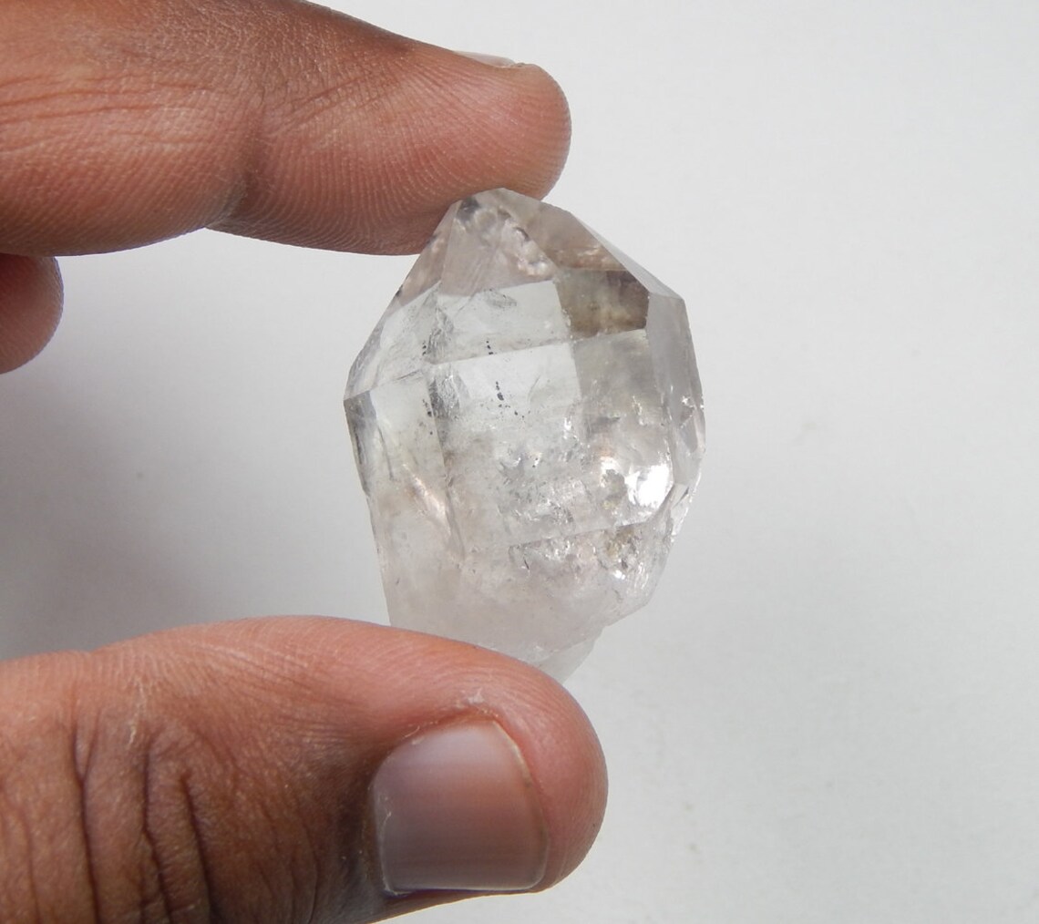 Natural Herkimer Diamond Stone Rough Terminated Herkimer Etsy
