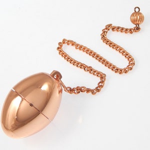 Oval Shape Openable Copper Metal Dowsing Pendulum, Beautiful Copper Pendulum, Healing Pendulum, SALE Copper Pendulum.