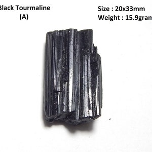 Raw Black Tourmaline Stone, Natural Rough Black Tourmaline, Black Tourmaline Crystal, Meditation And Protection Stone, Loose Gemstone. SALE