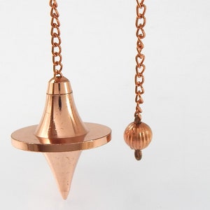 Spinning Top Design Openable Cone Point Copper Metal Pendulum For Dowsing & Divination Pendulum, good luck pendulum. SALE