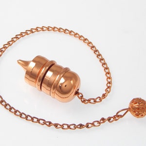 Pointed Designer Copper Metal Egyptian Family Member Dionysus Meditation  Openable Pendulum, Gift For your loved once Pendulum.