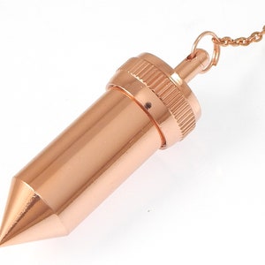 SALE Pointed Pencil Design Copper Metal Cone Shape Openable Pendulum. Divination & Spiritual Energy Pendulum.