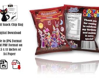 The Amazing Digital Circus Fruit Snack Chip Bag (Digital Download)