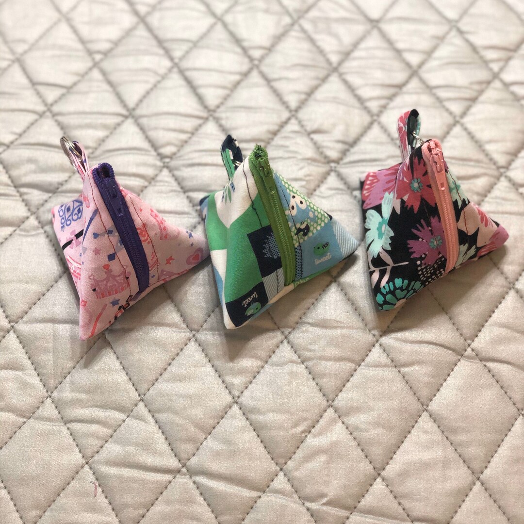 Pyramid Zipper Pouch Etsy