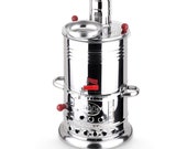 Samovar Chrome 2.5 liters 3.5 liters 5 liters 8 liters 13 liters 20 liters 40 liters Turkish Teapot Chrome Turkish tea