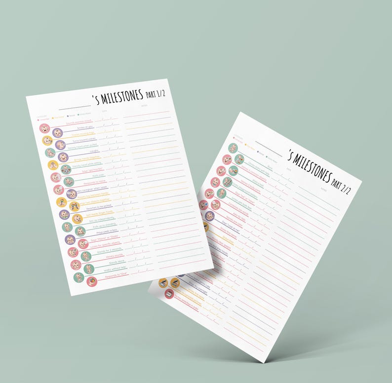 Baby Milestone Tracker Printable Checklist • Newborn to Age 5 ...