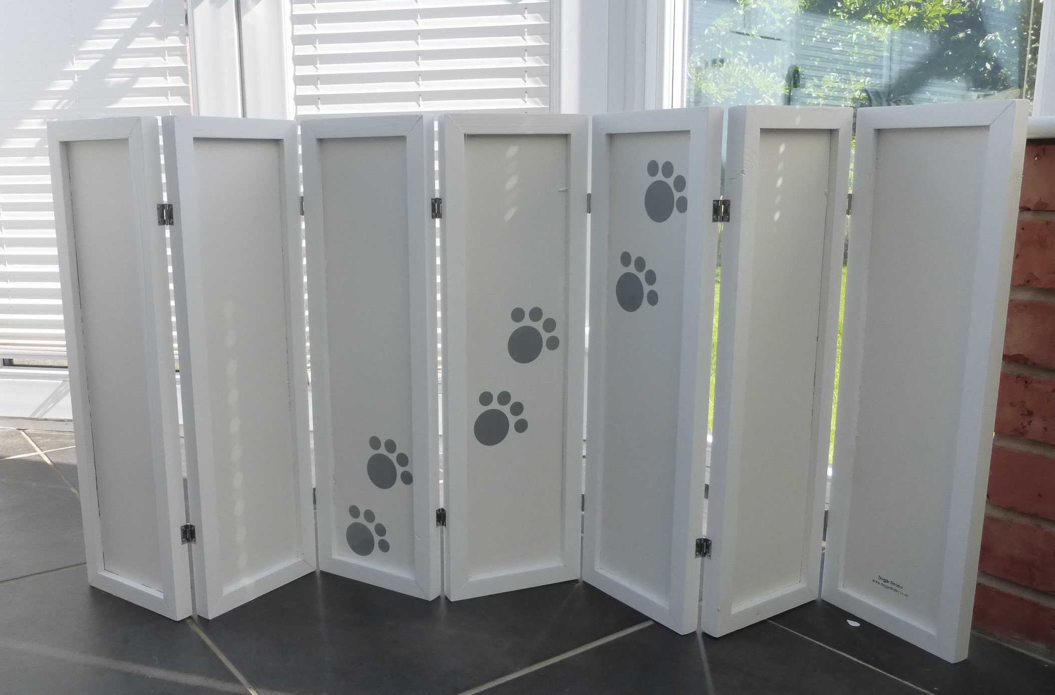 White Standard Height Doggie Divider Room Divider Pet Etsy UK