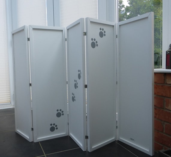 White Tall Height Doggie Divider Room Divider Pet Barrier Etsy