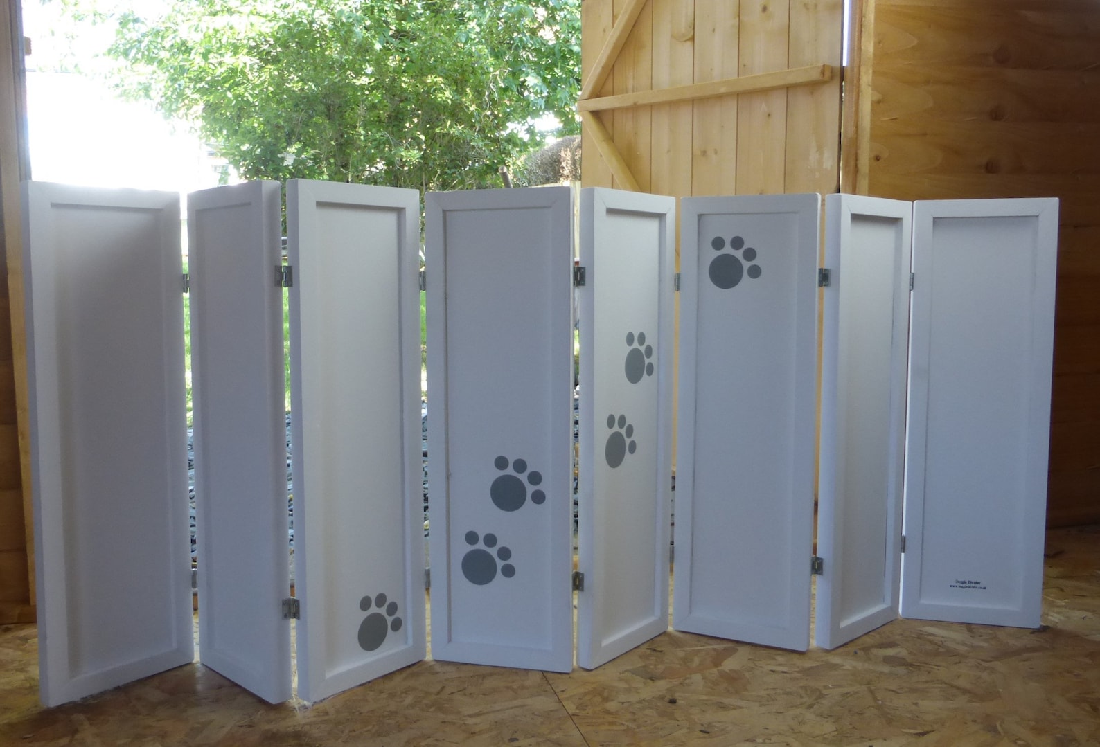 White Standard Height Doggie Divider Room Divider Pet Etsy UK