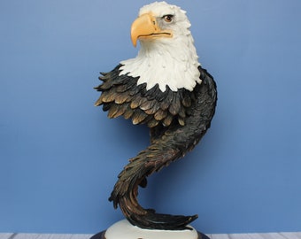 Artistic Bald Eagle Sculpture - The Gray Rock Collection - Hard Resin