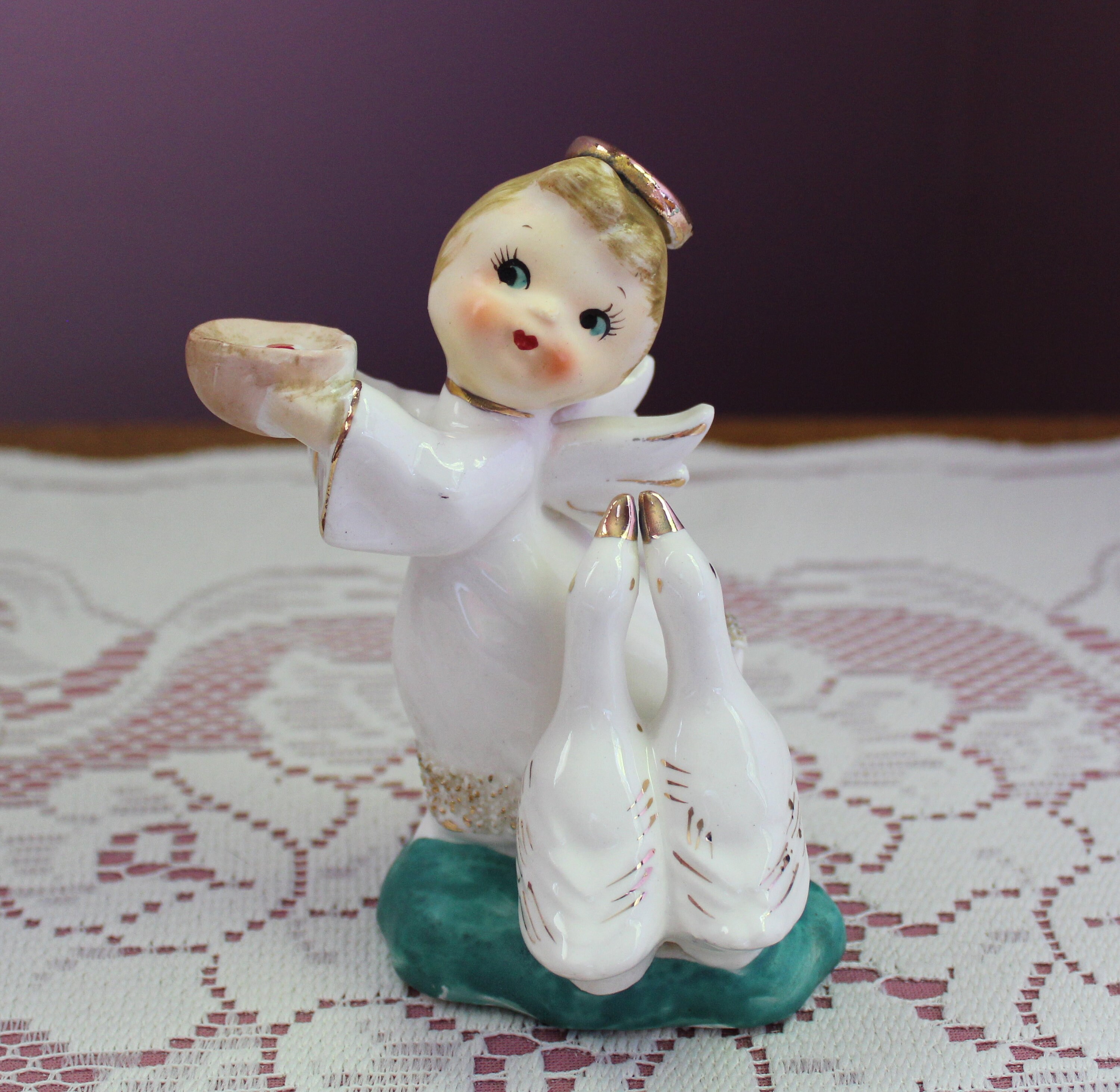 Adorable Set of Napco Mid Century Angel Figurines | Etsy