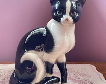 Vintage and Rare Large Goebel West Germany Cat Statue. Vintage