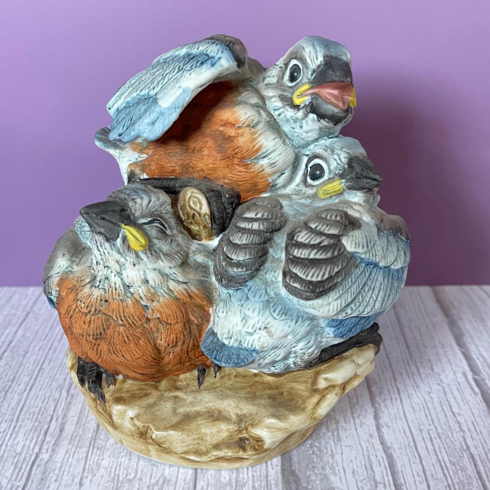 ヴィンテージブルーバード 陶器の置物·͜· ♡ Japan Bluebird - Etsy