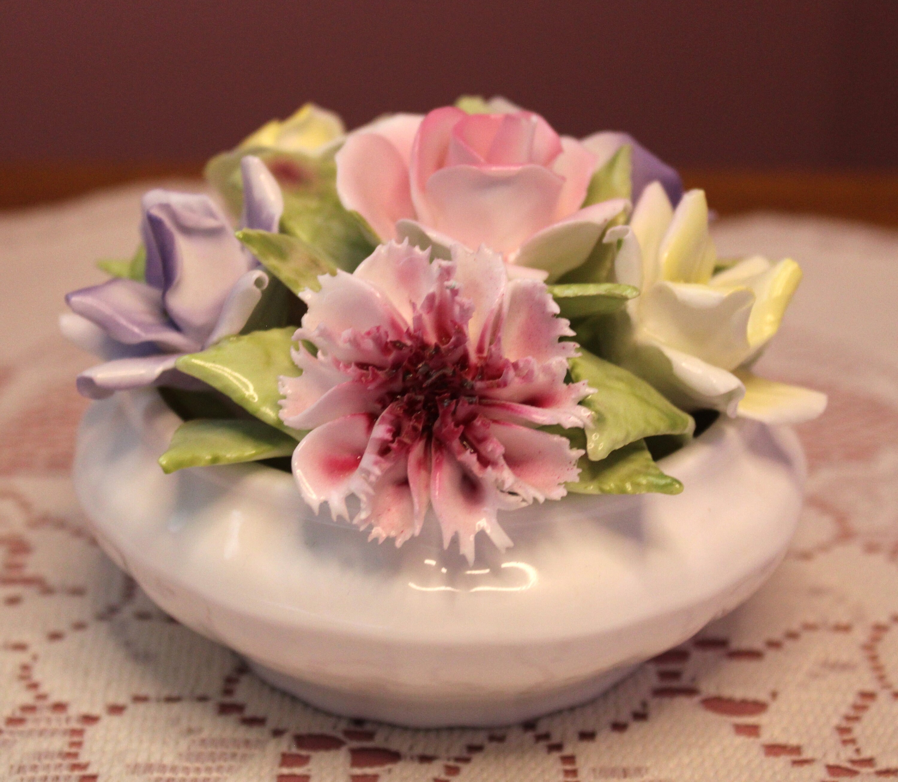 コルポート COALPORT November お花 陶器 置物 展示品 Coalport potted flowers decorative ornament – Feature Furniture