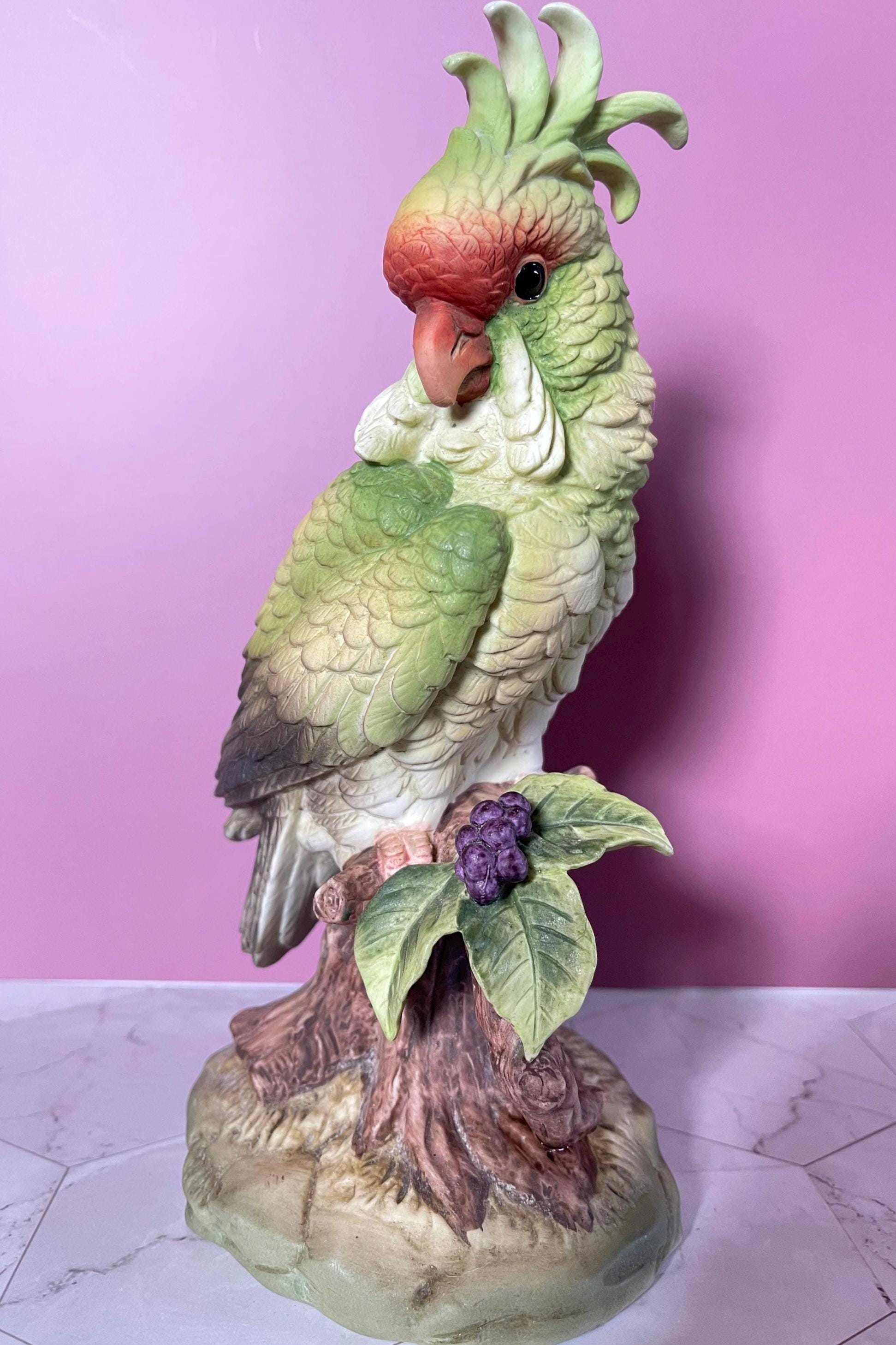 Vintage Andrea by Sadek Cockatoo Figurine #5959 – Hand-painted