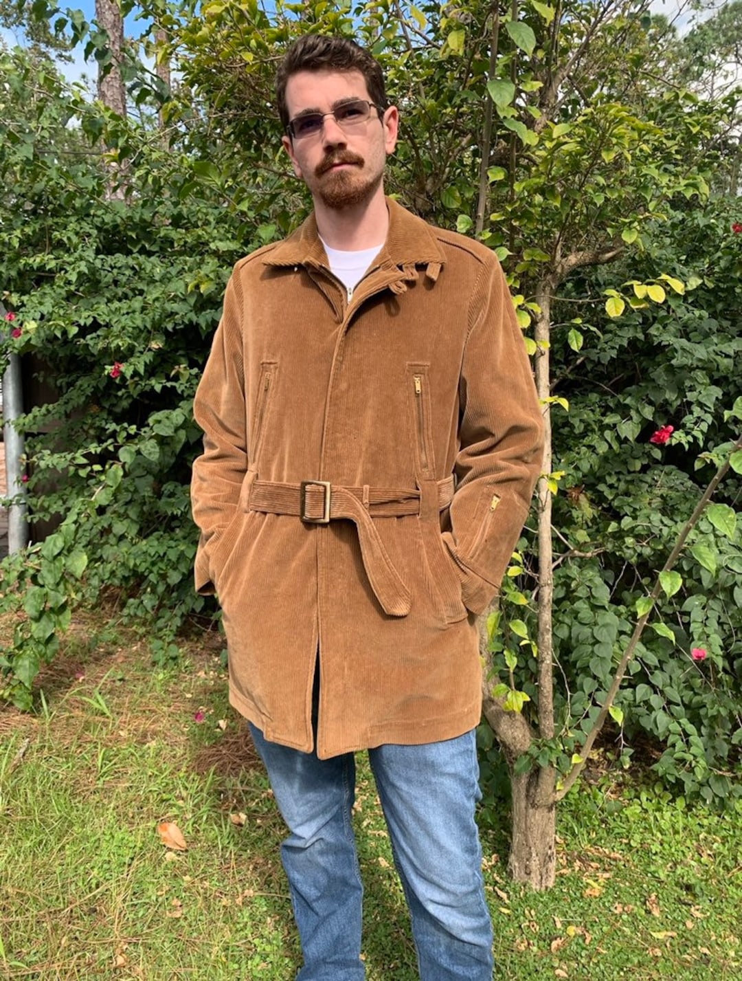 Vintage Men's Brown Corduroy Men's Shop Jacket - Etsy