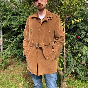 Vintage Men’s Brown Corduroy Men’s Shop Jacket