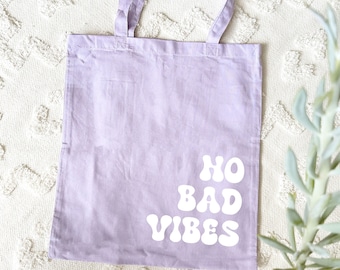 Bolsa de algodón / bolsa de yute "sin malas vibraciones"