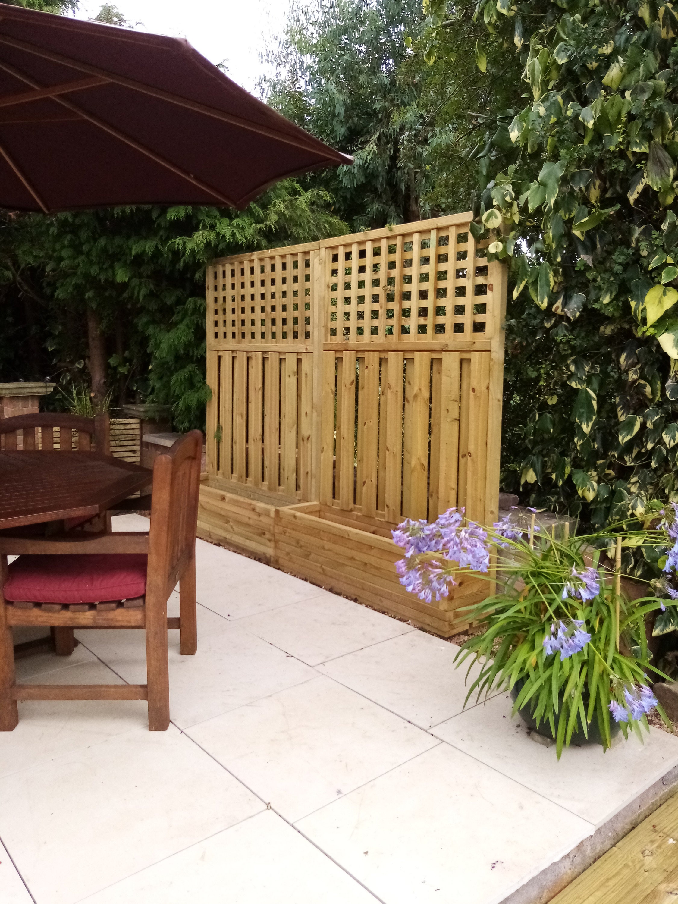 The Tetbury Trellis Panel Privacy Screen Planter Garden Trough | Etsy