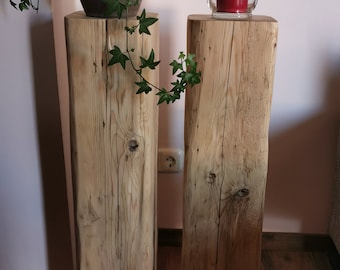 Blocco di legno massiccio, colonna di legno, decorazione, legno vecchio, lanterna, colonna, compleanno, terrazza, decorazione pasquale, decorazione in legno, candela, decorazione invernale, regalo