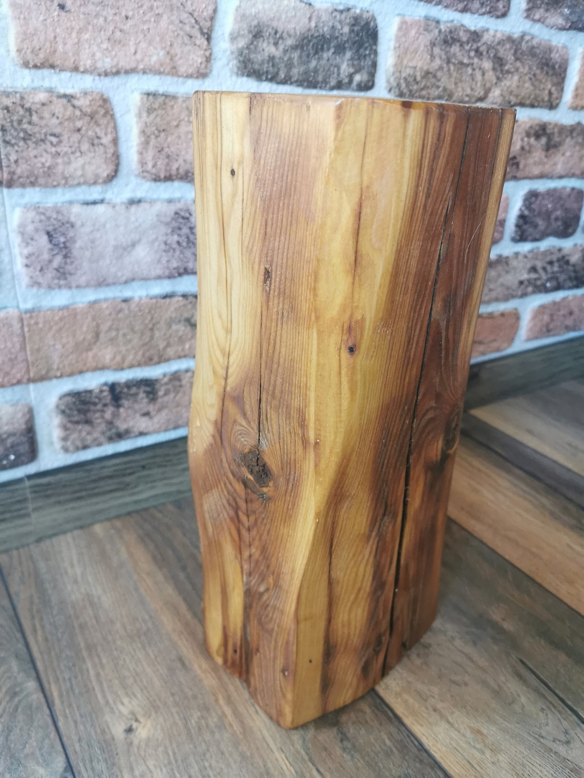 Massivholzblock Holzsäule Deko Altholz Windlicht Säule Etsy Schweiz