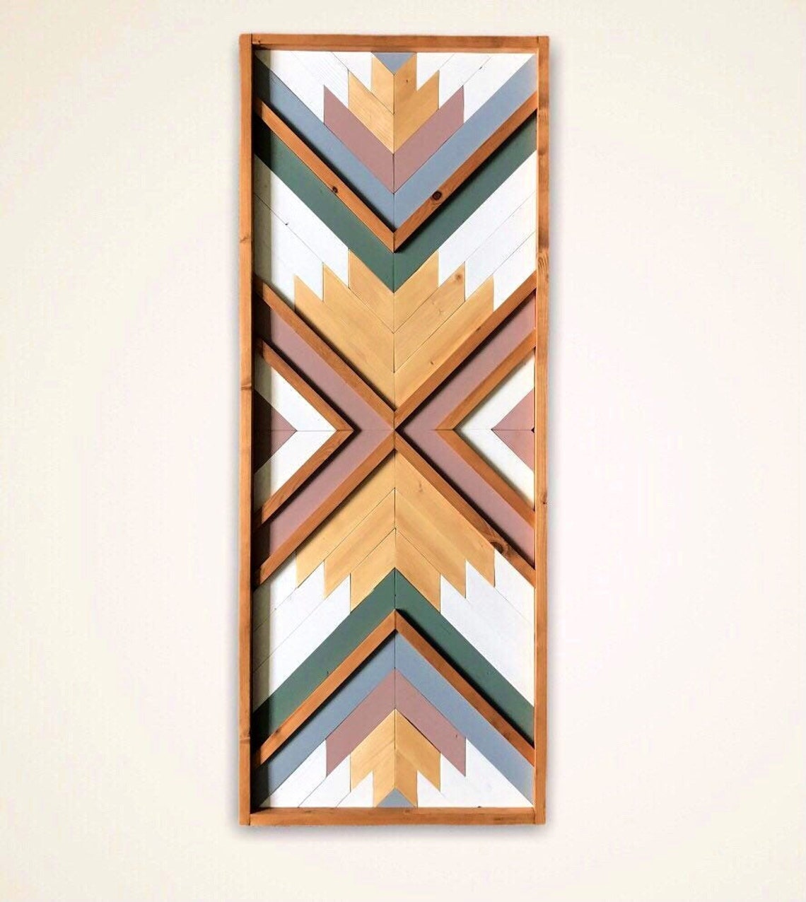 Large Wood Wall Art Boho Style Wood Wall Decor Etsy