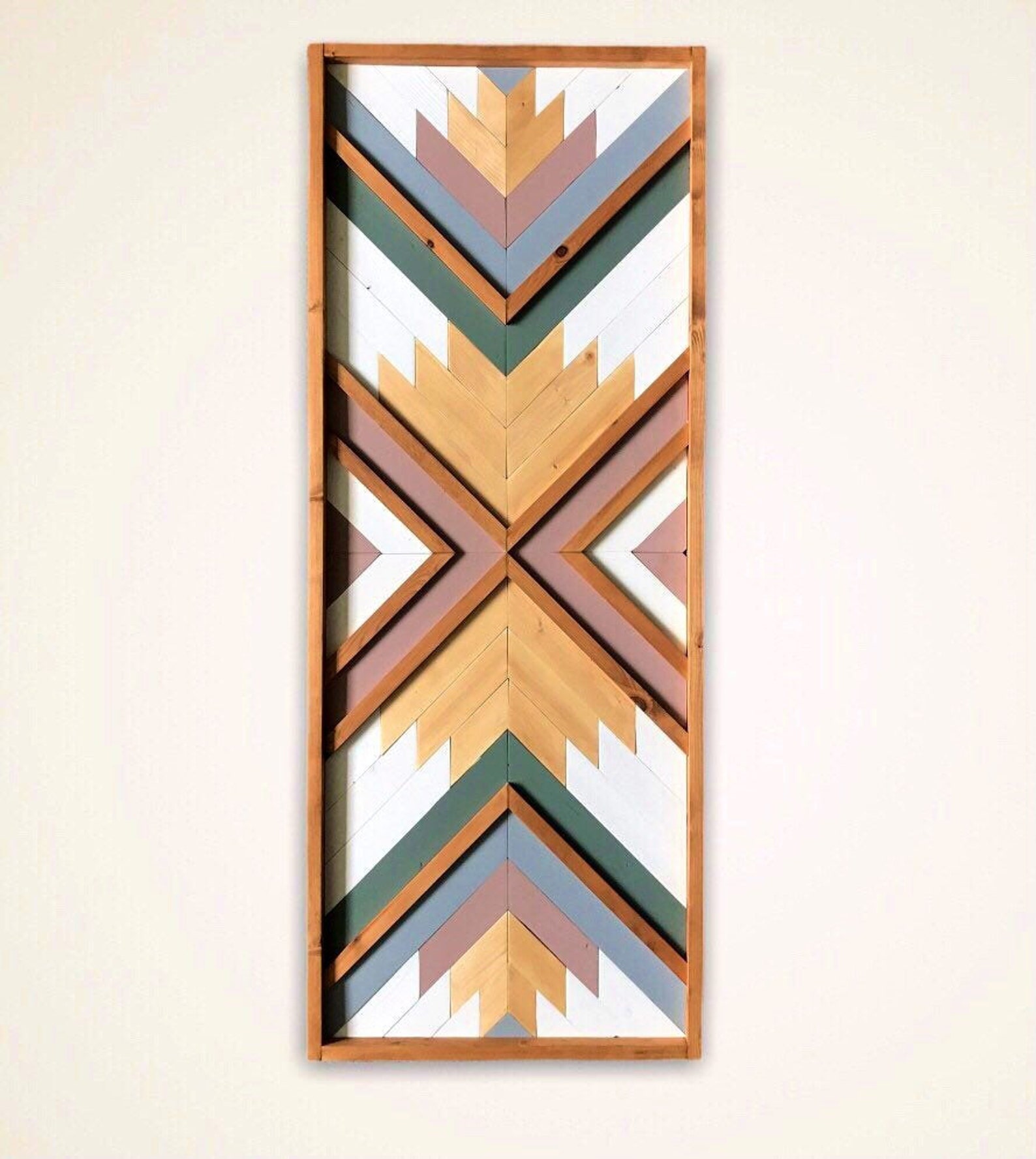 Large Wood Wall Art Boho Style Wood Wall Decor Etsy