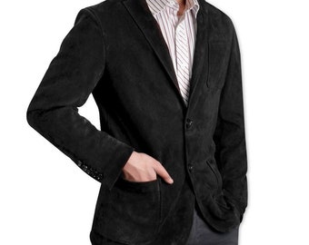 mens suede blazer jacket