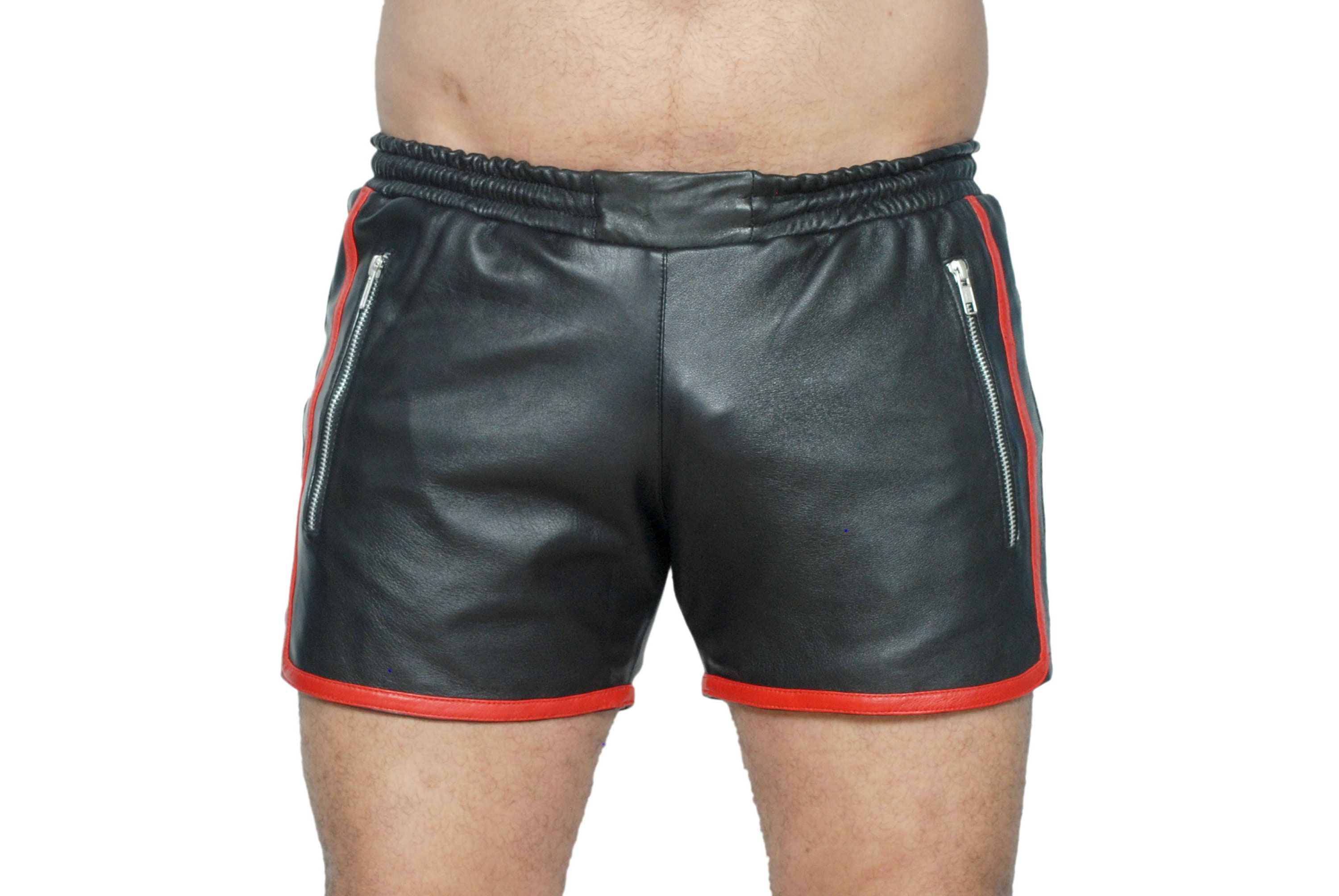 Image of Men's Soft Real Lamb Leather Shorts