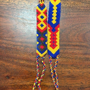 Kolumbianische Armbänder, Manillas colombianas, kolumbianische handgemachte Armbänder