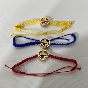 handcrafted Colombian Flag Braceletes