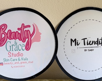 Custom Foldable Hands Fans, Personalized Round Pocket Fans