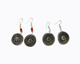 Aretes de sombrero colombiano, sombrero vueltiao, aretes típicos colombianos