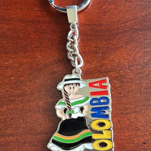Colombian Coffee Picker Keychain, Region Souvenir - Etsy