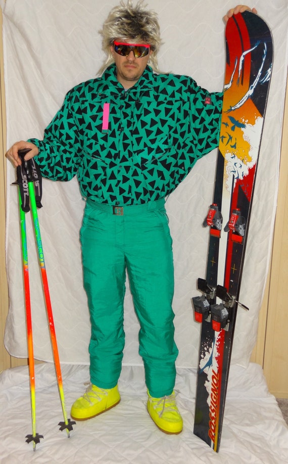 FRANZ KLAMMER Retro Vintage 80's 90's Ski Suit Neo