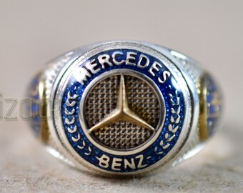 AAA QUALITY STERLING 925 SILVER JEWELRY CARS LEGO MERCEDES MENS RING AAA QUALITY STERLING 925 SILVER JEWELRY CARS LEGO MERCEDES MENS RING