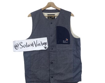 GO SLOW CARAVAN Seven Seas Chaqueta de chaleco de la marca japonesa