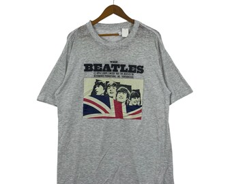 Vintage 90s THE BEATLES 1993 Apple Corps Limited Paperthin Uk Band Tshirt