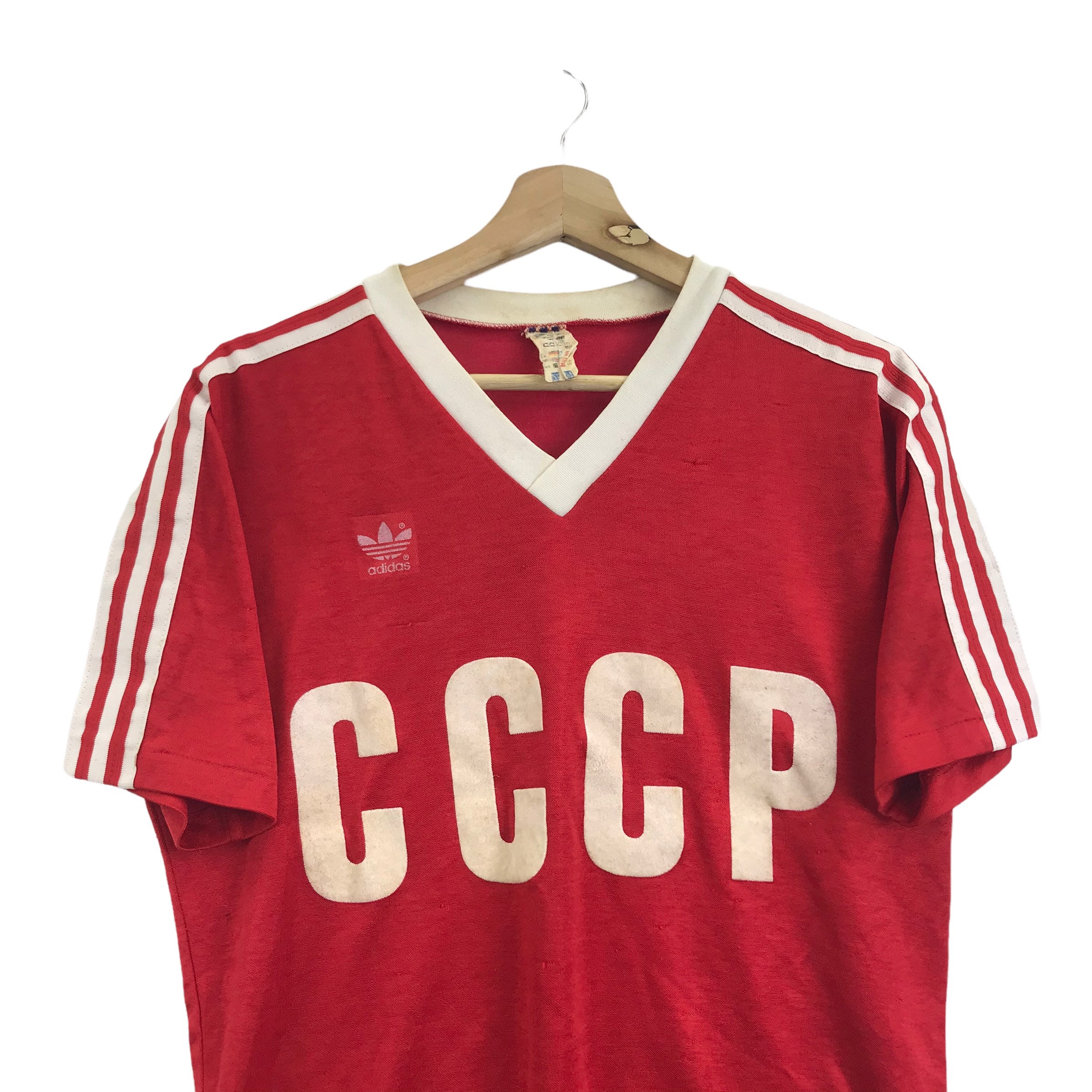 Vintage 80s ADIDAS CCCP RUSSIA Ussr Home Football Red T Shirt - Etsy Finland