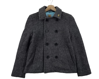 Vintage CARHARTT Grey Wool Coat Jacket