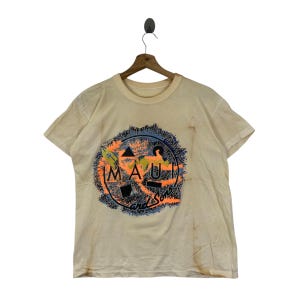 Vintage 80s MAUI AND SONS Surf Beach Surfing Short Sleeve Shirt