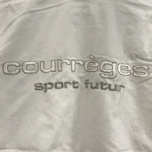 Vintage COURREGES SPORT FUTUR France Designer White Jacket Windbreaker image 8