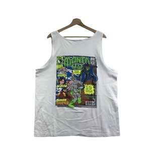 Vintage T&C COMICS MANTA MAN Vs The Hammer Surf Tank T Shirt Hawaii